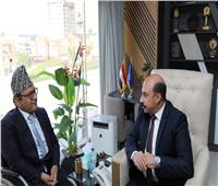 محافظ أسوان يستقبل سفير دولة نيبال لمناقشة الفرص الاستثمارية بالمحافظة