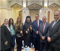 وفد حزب مصر أكتوبر يقدم التهاني بكنيسة العذراء الكاثوليك    