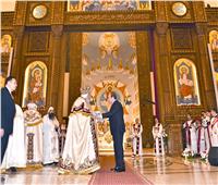 الرئيس السيسي يهنئ البابا تواضروس وأقباط مصر بعيد الميلاد المجيد