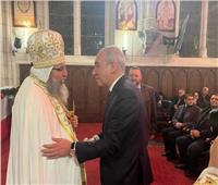 سفير مصر بفرنسا يشارك في احتفال الكنيسة القبطية بباريس بعيد الميلاد 