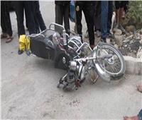 إصابة شخصين في حادث انقلاب دراجة بخارية بالمنيا