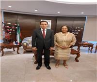 سفير مصر بمالابو يلتقي رئيسة مجلس الشيوخ في غينيا الاستوائية