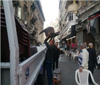 أحياء الإسكندرية تشن حملات مكبرة لإزالة الإشغالات والتعديات 
