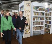 وزيرة الثقافة تتفقد التجهيزات النهائية لمعرض القاهرة الدولي للكتاب