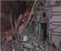 انهيار عقار مكون من 3 طوابق بمدينة دمنهور بالبحيرة دون خسائر بشرية