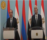 الرئيس السيسي يكشف عن أهم المحادثات مع نظيره الأرميني