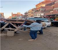 حملات مكبرة لإزالة الإشغالات والتعديات بأحياء الإسكندرية | صور