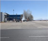 تنفيذ تجربة طوارئ لكيفية التعامل مع حادث احتراق طائرة بمطار الغردقة