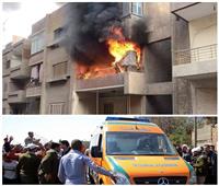 الحماية المدنية تنقذ شخصين من الموت المحقق في حريق شقة سكنية بفيصل 