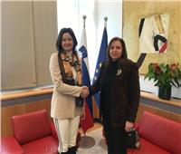 سفيرة مصر لدى سلوفينيا تلتقي نائبة رئيس الوزراء وزيرة خارجية سلوفينيا