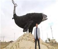 فنان تشكيلي عن تمثال «أضخم حوت» في وادي الحيتان: «استغرق تنفيذه 25 يومًا»