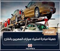 حصيلة مبادرة «استيراد سيارات المصريين بالخارج»| إنفوجراف