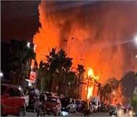 إصابة 7 أشخاص في حريق بمسرح الهوسابير بوسط البلد ..تفاصيل