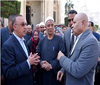 محافظ الإسكندرية يُطلق إشارة البدء لمشروع تطوير ميدان المساجد بأبي العباس
