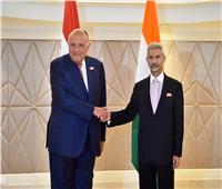 وزير الخارجية الهندي يعرب عن سعادته بلقاء سامح شكري