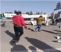 إصابة 12 شخصا في تصادم على طريق الإسماعيلية السويس الصحراوي