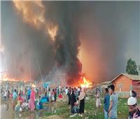 اندلاع حريق ضخم بمخيم للاجئين الروهينجا جنوب بنجلاديش