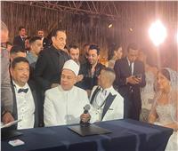  طارق علام في حفل زفاف حسن شاكوش