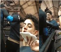من الكواليس.. لحظة إصابة آدم الشرقاوي أثناء تحضيراته لفيلم «خمس جولات»| فيديو 