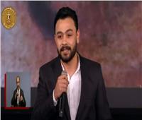 فارس قطرية يقدم فقرة شعرية أمام الرئيس السيسي باحتفالية المرأة المصرية