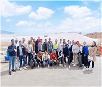زيارة علمية ميدانية لطلاب برنامج تكنولوجيا الطاقة المتجددة لمحطة الزعفرانة 
