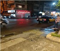  تجدد هطول أمطار «عوة وبرد العجوزة» على الإسكندرية| صور 