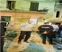 إصابة سيدة إثر انهيار جزئي لعقار في السيوف بالإسكندرية| صور 