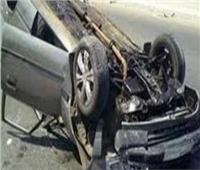 3 مصابات بحادث انقلاب سيارة ملاكي في بني سويف