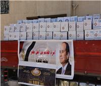 طلاب جامعة القاهرة يوزعون 2500 كرتونة مواد غذائية على أهالي البدرشين