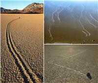 «أحجار الإبحار».. الصخور المتحركة الغامضة في وادي الموت| صور  