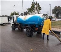 125 سيارة لشفط مياه الأمطار بالقاهرة