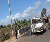 إصابة 8 أشخاص في انقلاب سيارة ميكروباص بكفر الشيخ