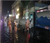 غرق عدد من الشوارع الرئيسية ببني سويف نتيجة حدوث تسرب في مواسير مياه الشرب
