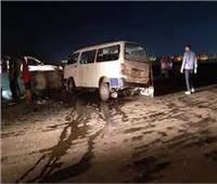 مصرع وإصابة 11 شخصاً في حادث تصادم بـ«صحراوي البحيرة»
