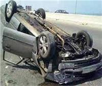 إصابة أربعة فتيات إثر انقلاب سيارة ملاكي بصحراوي البحيرة