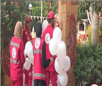فرق الهلال الأحمر تشارك العائلات احتفالاتهم بعيد الفطر بالمنوفية
