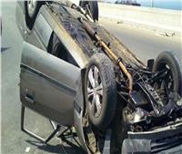 إصابة 3 أشخاص في حادث انقلاب سيارة ملاكي بأسيوط 