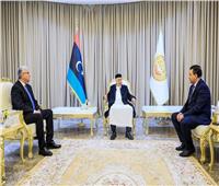 رئيس الحكومة الليبية يجتمع مع رئيس مجلس النواب  بمدينة القبة 