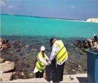 حملات نظافة لإخلاء شواطئ مرسى علم من المخلفات البلاستيكية والنفايات