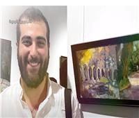 حكاية بيشوي أمين.. أول فنان مصري تعرض لوحاته في أكاديمية برشلونة