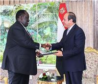 الرئيس السيسي يستقبل مستشار رئيس جمهورية جنوب السودان للشئون الأمنية
