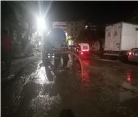 رفع مياه الأمطار ليلا بعدد من مدن ومراكز محافظة كفر الشيخ