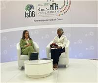 وزيرة التخطيط تشارك مجموعة البنك الإسلامي للتنمية في حوار الشراكة النموذجية