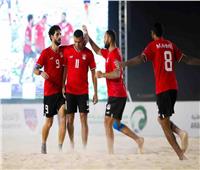 منتخب مصر يفوز علي عمان بكأس العرب للكرة الشاطئية