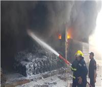 إصابة 8 أشخاص في حريق مصنع «حصير» في الخصوص