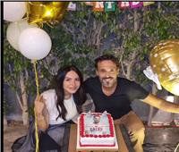 إنجي علاء تحتفل بعيد زواجها الـ14 مع الفنان يوسف الشريف