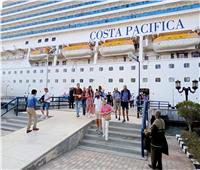 السفينة السياحية العملاقة «COSTA PACIFICA» ترسو بميناء بورسعيد السياحي