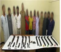 الأمن العام يضبط  25 قطعة سلاح بحوزة 24 متهم بقنا