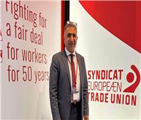 رئيس اتحاد العمال المصريين بإيطاليا يشارك في مؤتمر نقابات أوروبا ببرلين