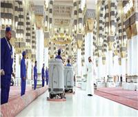 وكالة شئون المسجد النبوي تكثّف جهودها اليومية من خلال أعمال التطهير والتعقيم